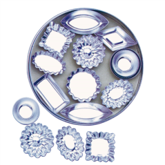 Image 36 MOULES A PATISSERIE  2x15 CM ARGENTE LAITON (1 UNITÉ) #1