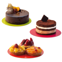 Image DISQUES ÉPAISSEUR 1,5 MM  950 G/M2 Ø 30 CM VERT/NOIR CARTON (50 UNITÉ) #1