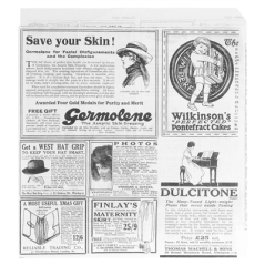 Image PAPIER INGRAISSABLES OUVERT 2 CÔTÉS FAST FOOD 'TIMES' 35 G/M2 17x18 CM BLANC PARCH.INGRAISSABLE (500 UNITÉ) #1