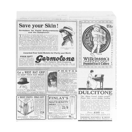 Image PAPIER INGRAISSABLES OUVERT 2 CÔTÉS FAST FOOD 'TIMES' 35 G/M2 17x18 CM BLANC PARCH.INGRAISSABLE (500 UNITÉ) #1