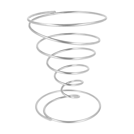 Image BASKETS 'ARTINOX'  Ø 10x18 CM CHROME ACIER (1 UNITÉ) #1