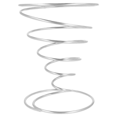 BASKETS 'ARTINOX'  Ø 10x18 CM CHROME ACIER (1 UNITÉ)