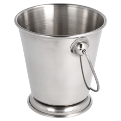 Image MINI SEAUX 'ARTINOX'  Ø 9x9 CM ARGENTE INOX (12 UNITÉ) #3