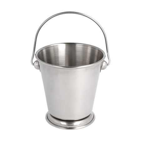 Image MINI SEAUX 'ARTINOX'  Ø 7x7 CM ARGENTE INOX (12 UNITÉ) #1