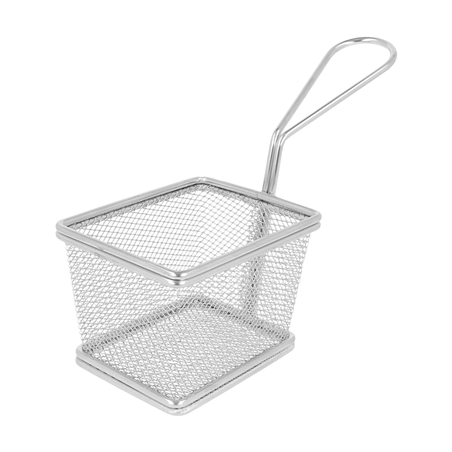 Image MINI FRITEUSES 1 PORTION 'ARTINOX'  10x7,8x7 CM CHROME ACIER (6 UNITÉ) #1