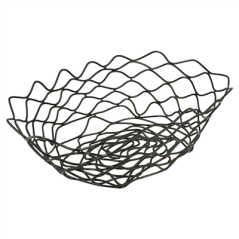 Image BASKET OVALE  24x15,2x7 CM NOIR ACIER (1 UNITÉ) #1