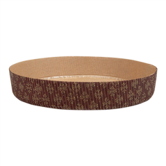 Image MOULES RONDS CUISSON PÂTISSERIE  145 G/M2 Ø 18,5x3,5 CM MARRON PAPIER (480 UNITÉ) #1