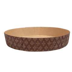 Image MOULES CUISSON PÂTISSERIE  145 G/M2 Ø 22x4 CM MARRON PAPIER (408 UNITÉ) #1