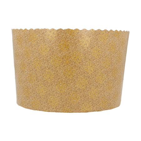 MOULES CUISSON PANETTONE  145 G/M2 Ø 13,4x9,5 CM MARRON CELLULOSE (660 UNITÉ)