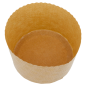 Image MOULES CUISSON PANETTONE  145 G/M2 Ø 13,4x9,5 CM MARRON CELLULOSE (660 UNITÉ) #3