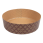 Image MOULES CUISSON PANETTONE BAS  140 G/M2 Ø 18,5x6 CM MARRON CELLULOSE (390 UNITÉ) #1