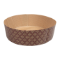 Image MOULES CUISSON PANETTONE BAS  140 G/M2 Ø 22x7 CM MARRON CELLULOSE (360 UNITÉ) #1