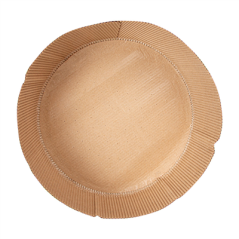 Image MOULES CUISSON PANETTONE BAS  140 G/M2 Ø 22x7 CM MARRON CELLULOSE (360 UNITÉ) #3