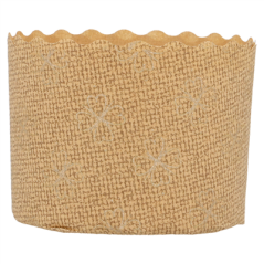 MOULES CUISSON PANETTONE  135 G/M2 Ø 6x4,5 CM MARRON CELLULOSE (2000 UNITÉ)