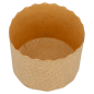 Image MOULES CUISSON PANETTONE  135 G/M2 Ø 6x4,5 CM MARRON CELLULOSE (2000 UNITÉ) #3