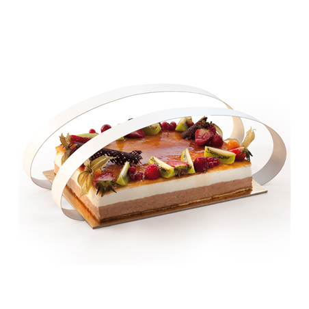 Image 20 KG. BANDES PROTÈGE GÂTEAUX  580 G/M2 65x4 CM BLANC CARTON (1 UNITÉ) #1