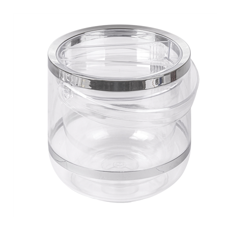 SEAU  Ø 19x19 CM TRANSPARENT ACRYLIQUE (1 UNITÉ)