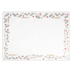 Image SETS DE TABLE 'NOËL' 48 G/M2 31x43 CM BLANC CELLULOSE (2000 UNITÉ) #1