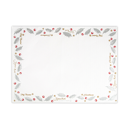 Image SETS DE TABLE 'NOËL' 48 G/M2 31x43 CM BLANC CELLULOSE (2000 UNITÉ) #1