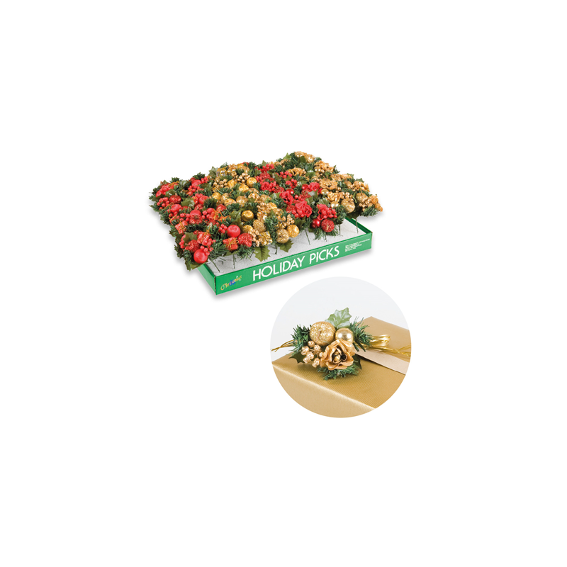 48 PICKS CHRISTMAS ASSORTI (1 UNITÉ) 48 PICKS CHRISTMAS ASSORTI (1 UNITÉ)