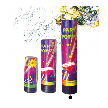 Image 24 TUBES PARTY POPPER  20,5 (h) CM ASSORTI (1 UNITÉ) #1