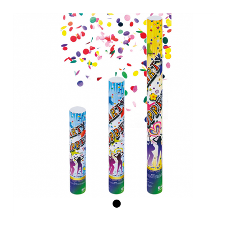 Image 12 TUBES CONFETTI SHOOTER  40 (h) CM ASSORTI (1 UNITÉ) #1