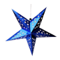 Image ETOILES À PENDRE  Ø 90 CM BLEU PAPIER (10 UNITÉ) #1