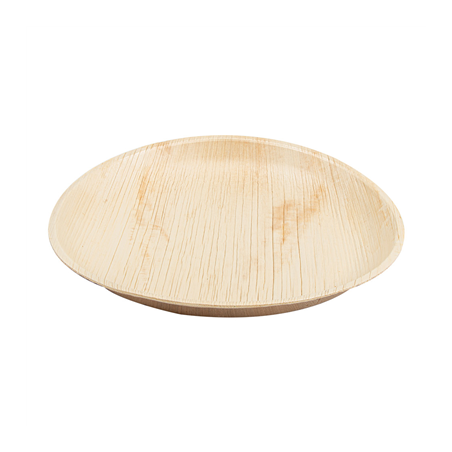 Image ASSIETTES RONDES 'ARECA'  Ø 25x2,5 CM NATUREL ARECA (200 UNITÉ) #1