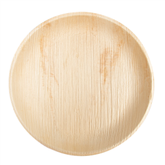 Image ASSIETTES RONDES 'ARECA'  Ø 25x2,5 CM NATUREL ARECA (200 UNITÉ) #3