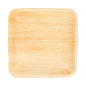 Image ASSIETTES CARRÉES 'ARECA'  15x15x1,5 CM NATUREL ARECA (200 UNITÉ) #3