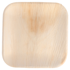 Image ASSIETTES CARRÉES 'ARECA'  18x18x1,5 CM NATUREL ARECA (200 UNITÉ) #1
