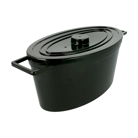 Image COCOTTE 2,5K  31x15x12 CM NOIR POLYCARBONATE (5 UNITÉ) #1