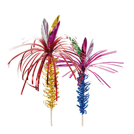 Image 50 U. DÉCORS POUR GLACES "PALMIER"  15 CM ASSORTI BOIS (1 UNITÉ) #1