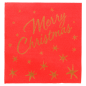 Image SERVIETTES "DOUBLE POINT" 'MERRY CHRISTMAS' 18 G/M2 40x40 CM ROUGE OUATE (1200 UNITÉ) #1