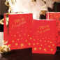 Image SACS SOS AVEC ANSES 'MERRY CHRISTMAS' 80 G/M2 20+10x29 CM ROUGE CELLULOSE (250 UNITÉ) #3