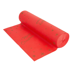 Image "TETE-A-TETE" (20 FEUILLES) 'MERRY CHRISTMAS' 55 G/M2 0,40x24 M ROUGE AIRLAID (6 UNITÉ) #3