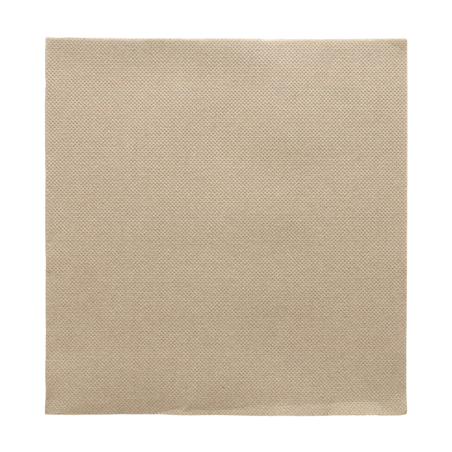 Image SERVIETTES ECOLABEL 'DOUBLE POINT' 18 G/M2 39x39 CM TAUPE OUATE (1200 UNITÉ) #1