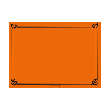 Image SETS DE TABLE  48 G/M2 31x43 CM ORANGE CELLULOSE (2000 UNITÉ) #1