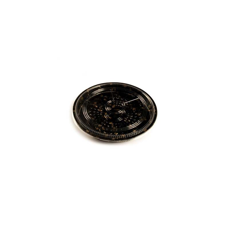 120 U. RÉCIPIENTS + COUVERCLES POUR SUSHI  Ø32x5 CM NOIR PS (120 UNITÉ)