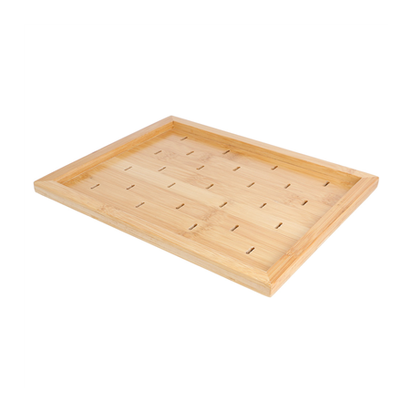 Image PLATEAU POUR 25 PICKS "GOLF"  25x20x2 CM NATUREL BAMBOU (1 UNITÉ) #1