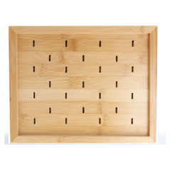 Image PLATEAU POUR 25 PICKS "GOLF"  25x20x2 CM NATUREL BAMBOU (1 UNITÉ) #3