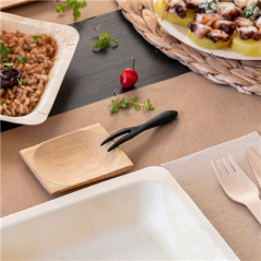 Image MINI FOURCHETTES  9 CM NOIR BAMBOU (50 UNITÉ) #4