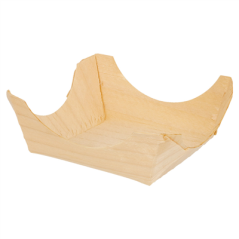 Image BARQUETTES EN FEUILLE DE PEUPLIER  6x6x2,5 CM NATUREL BOIS (100 UNITÉ) #1