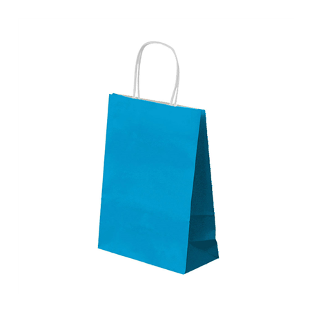 Image SACS SOS AVEC ANSES  80 G/M2 20+10x29 CM BLEU TURQUOISE CELLULOSE (250 UNITÉ) #1