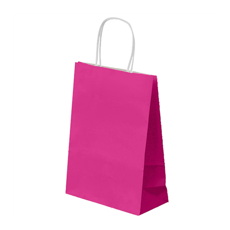 Image SACS SOS AVEC ANSES 80 G/M2 26+14x32 CM FUCHSIA CELLULOSE (250 UNITÉ) #1