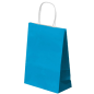 Image SACS SOS AVEC ANSES  80 G/M2 26+14x32 CM BLEU TURQUOISE CELLULOSE (250 UNITÉ) #1