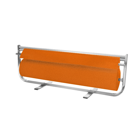 PAPIER CADEAUX COULEUR UNIE  60 G/M2 0,7x100 M ORANGE CELLULOSE (1 UNITÉ)