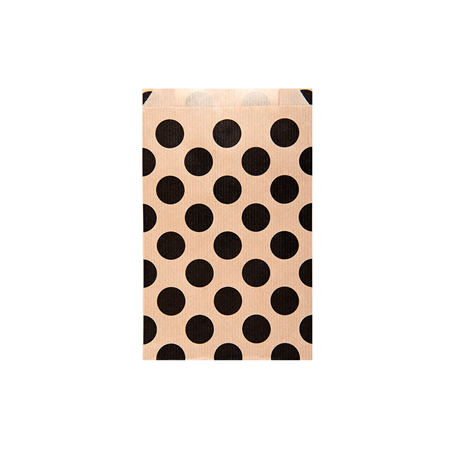 Image ENVELOPPES CADEAUX À POIS  60 G/M2 12+5x18 CM NATUREL KRAFT VERGÉ (250 UNITÉ) #1