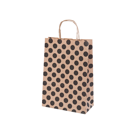 Image SACS SOS AVEC ANSES - À POIS  80 G/M2 20+10x29 CM NATUREL KRAFT (250 UNITÉ) #1