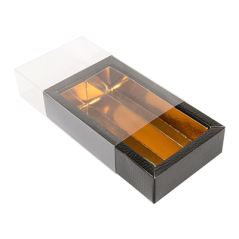 Image BOÎTES CHOCOLATS  14,5x7,5x3,5 CM NOIR CARTON (50 UNITÉ) #4